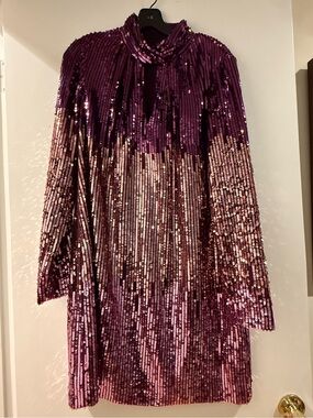 Kate Spade size 10 Purple Sequin Ombre Party Dress